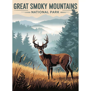 Great Smoky Mountains National Park Puzzle White Tailed Deer by MakeYourPuzzles